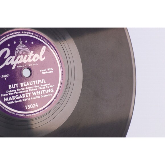 Margaret Whiting - Now Is The Hour / But Beautiful 1948 10" 78 rpm Record 15024 - Picture 16 of 16